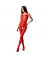 PASSION - WOMAN BS078 BODYSTOCKING TALLA UNICA NEGRO