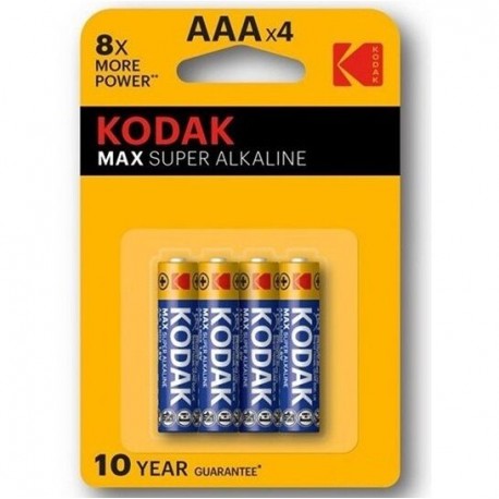 KODAK - PILES ALCALINES MAX AA LR6 * 4