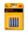 KODAK - PILES KODAK MAX SUPER ALCALINE AAA LR03 * 4