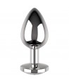 COQUETTE CHIC DESIRE - PLUG ANAL METAL COULEUR BLANC TAILLE L 4 X 9 CM