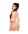 PENTHOUSE - MIDNIGHT MIRAGE PEIGNOIR ROSA XL