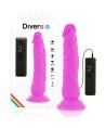 DIVERSIA - DILDO VIBRANT FLEXIBLE VIOLET 21 CM -O- 4.9 CM