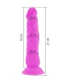 DIVERSIA - DILDO VIBRANT FLEXIBLE VIOLET 21 CM -O- 4.9 CM