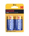 KODAK - PILE ALCALINE MAX D LR20 2 UNITÉ