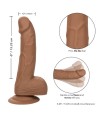 CALEXOTICS - CLOUS EN SILICONE 15.24 CM MARRON