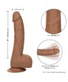 CALEXOTICS - CLOUS EN SILICONE 20.32 CM MARRON