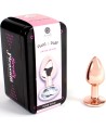 SECRETPLAY - PLUG ANAL EN MÉTAL OR ROSE PETITE TAILLE 7 CM