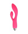 OHMAMA - VIBRATEUR AVEC LAPIN 13 CM ROSE