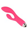 OHMAMA - VIBRATEUR AVEC LAPIN 13 CM ROSE