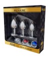 ALIVE - KIT DE PLAISIR ANAL 3 PLUG MÉTAL