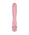 SATISFYER - TRIPLE LOVER MASAJEADOR VIBRADOR RABBIT ROSA