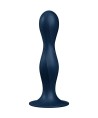 SATISFYER - DOUBLE BALL-R DILDO SILICONA GRANATE