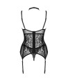 LIVCO CORSETTI FASHION - GIELLANDRA FOR THE SENSES COLLECTION CORSET + PANTY NEGRO