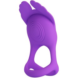 PRETTY LOVE - SILAS ANNEAU PÉNIS VIBRANT 7 VIBRATIONS SILICONE VIOLET