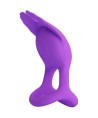 PRETTY LOVE - SILAS ANNEAU PÉNIS VIBRANT 7 VIBRATIONS SILICONE VIOLET