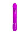 PRETTY LOVE - VIBRATEUR DEJON RABBIT 3 EN 1 MULTIFONCTION FUCSIA