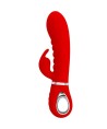 PRETTY LOVE - VIBRATEUR MULTIFONCTION G-SPOT PRESCOTT ROUGE