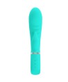 PRETTY LOVE - VIBRATEUR MULTIFONCTION G-SPOT PRESCOTT VERT AQUA