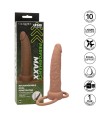 CALEXOTICS - PERFORMANCE MAXX RECHARGEABLE DOUBLE PÉNÉTRATEUR PEAU BRUN