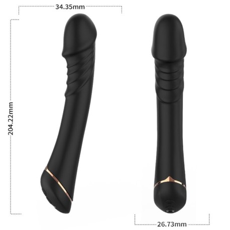 ARMONY - GODE VIBRATEUR SILICONE NOIR