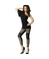 CHILIROSE - LEGGINS CR 3390 NOIR LÉOPARD S/M