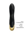 PRETTY LOVE - VIBRATEUR DE LUXE RECHARGEABLE NOIR PLAQUÉ OR