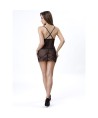 LIVCO CORSETTI FASHION - ALDANA LC 20206 BABYDOLL + TANGA NEGRO S/M