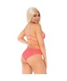 LEG AVENUE - TOP BRAGAS CON TIRANTES AMARILLO