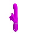 PRETTY LOVE - VIBRATEUR MULTIFONCTION LAPIN 4 EN 1 PAPILLON FUCHSIA