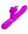 PRETTY LOVE - VIBRATEUR MULTIFONCTION LAPIN 4 EN 1 PAPILLON FUCHSIA