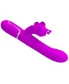 PRETTY LOVE - VIBRATEUR MULTIFONCTION LAPIN 4 EN 1 PAPILLON FUCHSIA