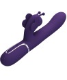 PRETTY LOVE - VIBRATEUR MULTIFONCTION LAPIN 4 EN 1 PAPILLON VIOLET