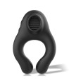 ARMONY - ANNEAU VIBRATEUR EN SILICONE 3 MOTEURS RECHARGEABLE NOIR - OR