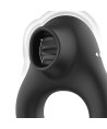 ARMONY - ANNEAU VIBRATEUR EN SILICONE 3 MOTEURS RECHARGEABLE NOIR - OR