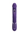 PRETTY LOVE - VIBRATEUR MULTIFONCTION 3 EN 1 KAMPAS RABBIT AVEC LANGUE VIOLET