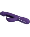 PRETTY LOVE - VIBRATEUR MULTIFONCTION 3 EN 1 KAMPAS RABBIT AVEC LANGUE VIOLET