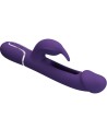 PRETTY LOVE - VIBRATEUR MULTIFONCTION 3 EN 1 KAMPAS RABBIT AVEC LANGUE VIOLET