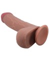 PRETTY LOVE - SÉRIE SLIDING SKIN GODE RÉALISTE AVEC VENTOUSE SLIDING SKIN MARRON 23,4 CM