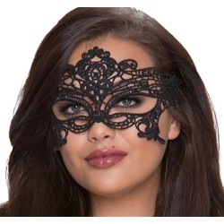 QUEEN LINGERIE - MASQUE LARGE DENTELLE NOIRE