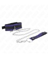 KINK - COLLIER COURT EN DENTELLE DE VELOURS AVEC CEINTURE 105 CM AVEC GARNITURE EN NYLON 44 X 5,5 CM