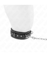 KINK - COLLIER EN CUIR PVC AVEC CEINTURE 105 CM RIVET STRASS 41,5 X 4 CM