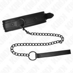 KINK - COLLIER DE BONDAGE EN NÉOPRÈNE MODÈLE 2 AVEC CEINTURE 78 CM RÉGLABLE 37,5 X 49,5 CM