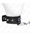 KINK - COLLIER 65 CM AVEC BRACELET AVEC DIAMANTS BLEU AJUSTABLE 36-43 CM X 5 CM