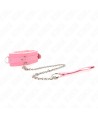 KINK - COLLIER AVEC LAISSE 65 CM AVEC RESTRICTIONS ROSE 36-42 CM X 5,5 CM