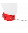 KINK - COLLIER AVEC LAISSE 65 CM AVEC RESTRICTIONS ROUGE 36-42 CM X 5,5 CM