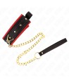 KINK - COLLIER AVEC LAISSE EN TISSU UNI AJUSTABLE 33-48 CM X 5,7 CM