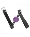 KINK - BALLE RESPIRANTE 4 CM BAG AVEC DOUBLE RIVET VIOLET 62,5 x 2,5 CM AJUSTABLE 42-58 CM