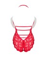 LIVCO CORSETTI FASHION - SANTAS LACE LADY BODY CROTCHLESS NAVIDEÑO S/M