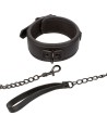 CALEXOTICS - NOCTURNAL COLLIER ET LAISSE EN CUIR RÉGLABLE NOIR