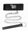 KINK - COLLIER AVEC CEINTURE 65 CM AVEC LARGE BRACELET NOIR AJUSTABLE 33,5-41 CM X 5 CM